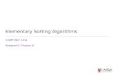 Elementary Sorting Algorithms COMP1927 15s1 Sedgewick Chapter 6.
