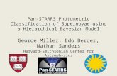 Pan-STARRS Photometric Classification of Supernovae using a Hierarchical Bayesian Model George Miller, Edo Berger, Nathan Sanders Harvard-Smithsonian Center.