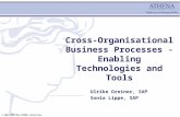 © 2005-2006 The ATHENA Consortium. Cross-Organisational Business Processes - Enabling Technologies and Tools Ulrike Greiner, SAP Sonia Lippe, SAP.