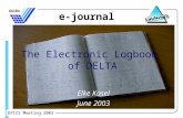 UniDo EPICS Meeting 2003 The Electronic Logbook of DELTA Elke Kasel June 2003 e-journal.