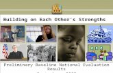 Building on Each Other’s Strengths Preliminary Baseline National Evaluation Results September, 2005.