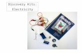 Discovery Kits: Electricity. 1.5 V Battery Batteries in series Closed switch Open switch 1.5 - 3.0 V Motor Components.