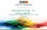 PRESENTATION TO PARLIAMENT PORTFOLIO COMMITTEE ON ARTS AND CULTURE (24 October 2012) .