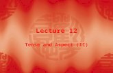 Lecture 12 Tense and Aspect (II). Teaching Contents  12.1 Uses of present perfective (progressive)  12.2 Uses of past perfective (progressive)