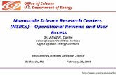 Office of Science U.S. Department of Energy  Nanoscale Science Research Centers (NSRCs) – Operational Reviews and User Access.