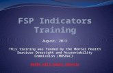 August, 2013 This training was funded by the Mental Health Services Oversight and Accountability Commission (MHSOAC). Audio will begin shortly.