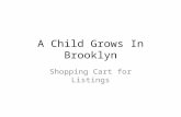 A Child Grows In Brooklyn Shopping Cart for Listings.