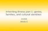 Inheriting Illness part 1: genes, families, and cultural identities HI269 Week 5.