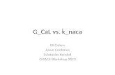 G_CaL vs. k_naca Eli Cohen Josue Cordones Sviatoslav Kendall CMACS Workshop 2013.