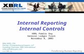 Internal Reporting Internal Controls Mike Willis, CPA Partner, PricewaterhouseCoopers, LLP Founding Chairman, XBRL International mike.willis@us.pwc.com.