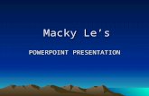Macky Le’s POWERPOINT PRESENTATION. !Wardregens! Creatures from another World Presents: