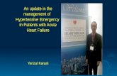 An update in the management of Hypertensive Emergency In Patients with Acute Heart Failure Yerizal Karani.