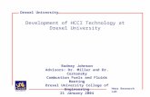 Drexel University Development of HCCI Technology at Drexel University Rodney Johnson Advisors: Dr. Miller and Dr. Cernansky Combustion Fuels and Fluids.