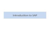 Introduction to SAP. SAP  Systems, Applications, and Products in Data Processing (SAP)  Name of the Company  SAP AG  SAP America  SAP UK  Name of.