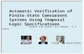 Automatic Verification of Finite-State Concurrent Systems Using Temporal Logic Specifications 1.