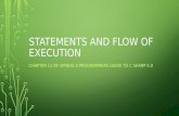STATEMENTS AND FLOW OF EXECUTION CHAPTER 11 OF APRESS A PROGRAMMERS GUIDE TO C SHARP 5.0.