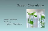Green Chemistry Milan Sanader Author, Nelson Chemistry.