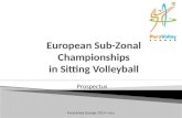 ParaVolley Europe 2014 / mcz European Sub-Zonal Championships in Sitting Volleyball Prospectus.