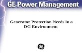 Generator Protection Needs in a DG Environment. Conference on Distributed Generation Introduction ProtectionProtection Monitoring & ControlMonitoring.