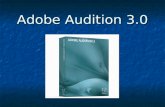 Adobe Audition 3.0. System Requirements Intel® Pentium 4, Intel Centrino, Intel Xeon, or Intel Core™ Duo or compatible processor Intel® Pentium 4, Intel.