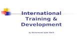 International Training & Development by Muhammad Iqbal Malik.