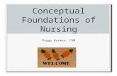 Conceptual Foundations of Nursing Peggy Korman, CNM.