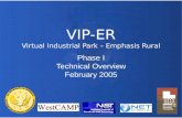 VIP-ER Virtual Industrial Park – Emphasis Rural Phase I Technical Overview February 2005.