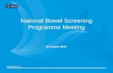PREPARED BY National Bowel Screening Programme Meeting 19 August 2015.