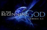 GENESIS Every NT Writer References Genesis Nearly Every NT Book References Genesis Over 100 passages in NT Reference Genesis “If the foundations are destroyed,