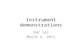 Instrument demonstrations DHC 161 March 4, 2011. Violin family 440 Hz 220 Hz 110 Hz.