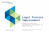 Enhancing Efficiency, Collaboration and Quality in Legal Services Legal Process Improvement.