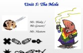Unit 5: The Mole 6.02 X 10 23 Mr. Blake / Mr.Gower/ Mr. Heaton.