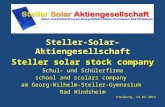 Steller-Solar-Aktiengesellschaft Steller solar stock company Schul- und Schülerfirma school and scolars company am Georg-Wilhelm-Steller-Gymnasium Bad.