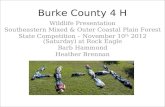 Burke County 4 H Wildlife Presentation Southeastern Mixed & Outer Coastal Plain Forest State Competition – November 10 th 2012 (Saturday) at Rock Eagle.