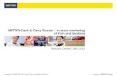 Copyright © 2009 METRO Cash & Carry International GmbHMember of METRO Group METRO Cash & Carry Russia – In-store marketing of Fish and Seafood Moscow,