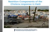 Nutrition Components of the Cholera response in Haiti H A I T I.