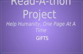 Read-A-thon Project Help Humanity, One Page At A Time GIFTS.