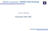 David Abdala Nómade Soft SRL OERA in practice: NSRA Workshop.