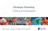 Theory & Framework Strategic Planning. Agenda Demystify Strategic Planning Generic Strategic Planning Framework Translating strategy to operations and.