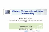 KAIS T Wireless Network Security and Interworking Minho Shin, et al. Proceedings of the IEEE, Vol. 94, No. 2, Feb. 2006 Hyeongseop Shim NS Lab, Div. of.