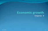 10/22/20151 Chapter 8 10/22/20151. 2 Economic growth (8.1) Either: An increase in real GDP (or real GDP per capita) occurring over some time period [(Real.