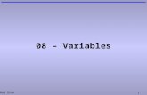 Mark Dixon 1 08 – Variables. Mark Dixon 2 Questions: Conditional Execution What is the result of (txtFah.value is 50): (txtFah.value >= 40) What will.