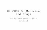 HL CHEM D: Medicine and Drugs BY HEIMAN KWOK 12N03S 13.7.14.