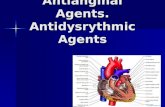 Antianginal Agents. Antidysrythmic Agents. Coronary Ischemia: Supply and Demand Economics.