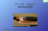 1 RT 124 – week 2 SHOULDER Shoulder/Ribs Unit - #1 lecture rev 2010.