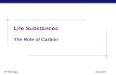 AP Biology 2006-2007 Life Substances The Role of Carbon.