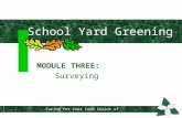 School Yard Greening MODULE THREE: Surveying Fall 2001 Caring for Your Land Series of Workshops Caring for Your Land Series of Workshop.