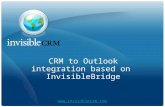 CRM to Outlook integration based on InvisibleBridge .