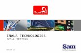 1 | INALA TECHNOLOGIES ECS-L TESTING : VERSION 1.0.
