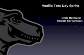 Mozilla Corporation Chris Hofmann Mozilla Test Day Sprint